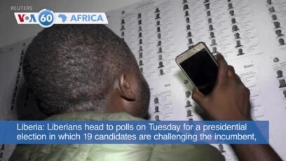 VOA60 Africa - Liberia votes in presidential election