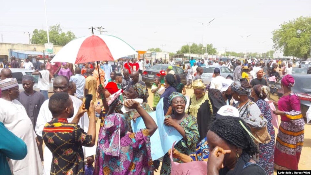 ‘Yan jam’iyyar PDP A Adamawa Sun Gudanar Da Zanga-zanga Kan Zaben Gwamna A Jihar
