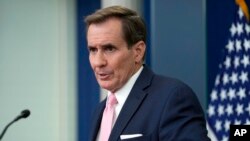 White House national security spokesperson John Kirby speaks during the daily briefing at the White House in Washington, July 8, 2024.