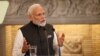 India's Prime Minister Narendra Modi speaks during a joint press conference with Greek Prime Minister Kyriakos Mitsotakis at the Maximos Mansion in Athens, Greece, Aug. 25, 2023.
