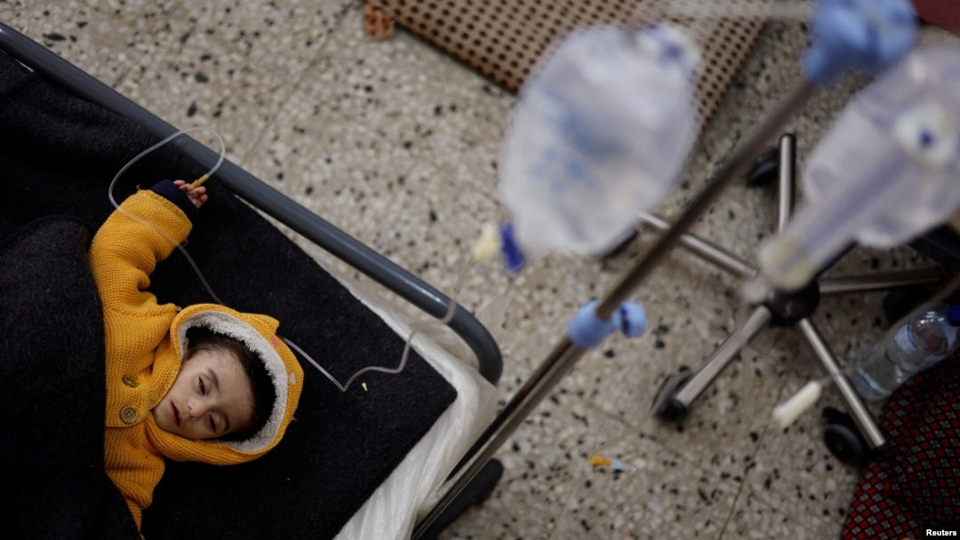A Palestinian boy, who is suffering from malnutrition, receives treatment at a health care center, amid widespread hunger, as the conflict between Israel and Hamas continues, in Rafah, in the southern Gaza Strip, March 4, 2024. 