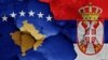 Ilustracija: Zastave Srbije i Kosova (Institut za društvene nauke)
