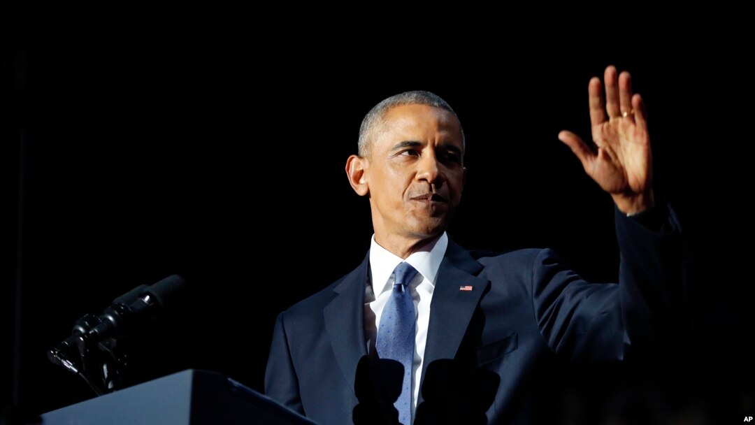 AQSh Prezidenti Barak Obama Chikagoda so'nggi bor xalqqa murojaat qildi, 10-yanvar, 2017-yil.