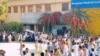 تعلیق تحصیلات عالی دختران؛ دانشجویان پوهنتون ننگرهار مظاهره کردند