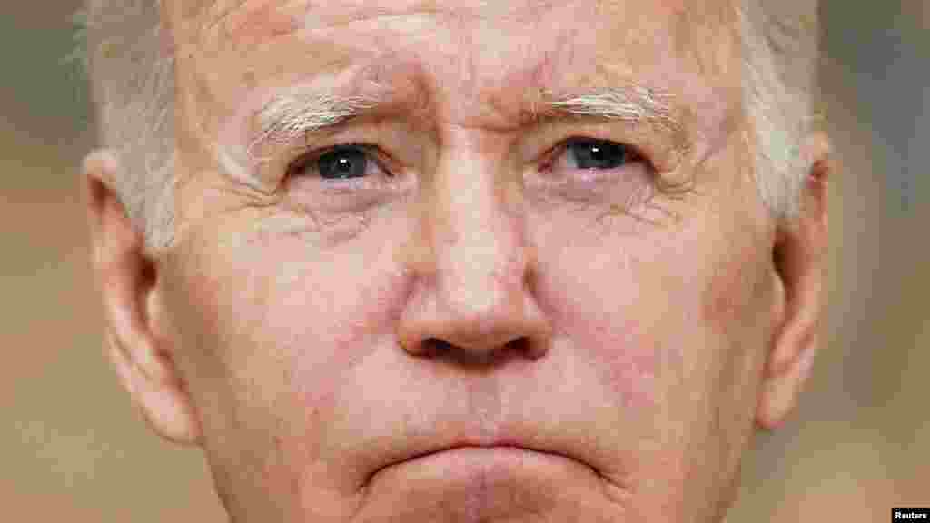 President Joe Biden makes a statement about the school shooting in Uvalde, Texas shortly after returning to Washington from his trip to South Korea and Japan, at the White House, May 24, 2022.
