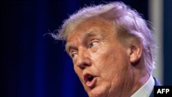 Donald Trump em Des Moines, Iowa, 28 Julho de 2023 (arquivo)