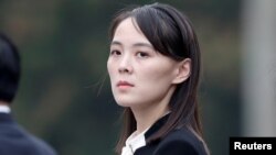 남한 내 탈북자 전단 살포 비난 담화를 발표한 김여정 북한 노동당 부부장 (자료사진)