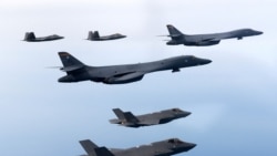2023年2月1日，美国派出包括能携带核武器的B-1B型战略轰炸机参与美韩军演。（韩国国防部照片）