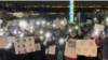 纽约再现千人集会悼念乌鲁木齐火灾受难者、支持中国各地抗议运动。这次抗议集会的地点选在中国驻纽约总领馆的对面。（方冰拍摄）