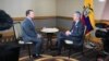 El presidente Guillermo Lasso en entrevista con el periodista Jaime Moreno de la Voz de América en el marco de la celebración de la Cumbre de las Américas en la ciudad de Los Ángeles, California, el 7 de junio de 2022.