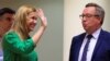 European Commissioner of Energy Kadri Simson and Finland's Minister of Economic Affairs Mika Lintila take part in an extraordinary meeting of European Union energy ministers in Brussels, July 26, 2022. 