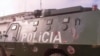 Blindado da policia de Moçambique