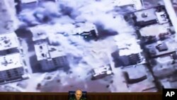 Ruski general poručnik Sergej Rudskoj na brifingu u ruskom ministarstvu odbrane u Moskvi 13. otkobra 2013.