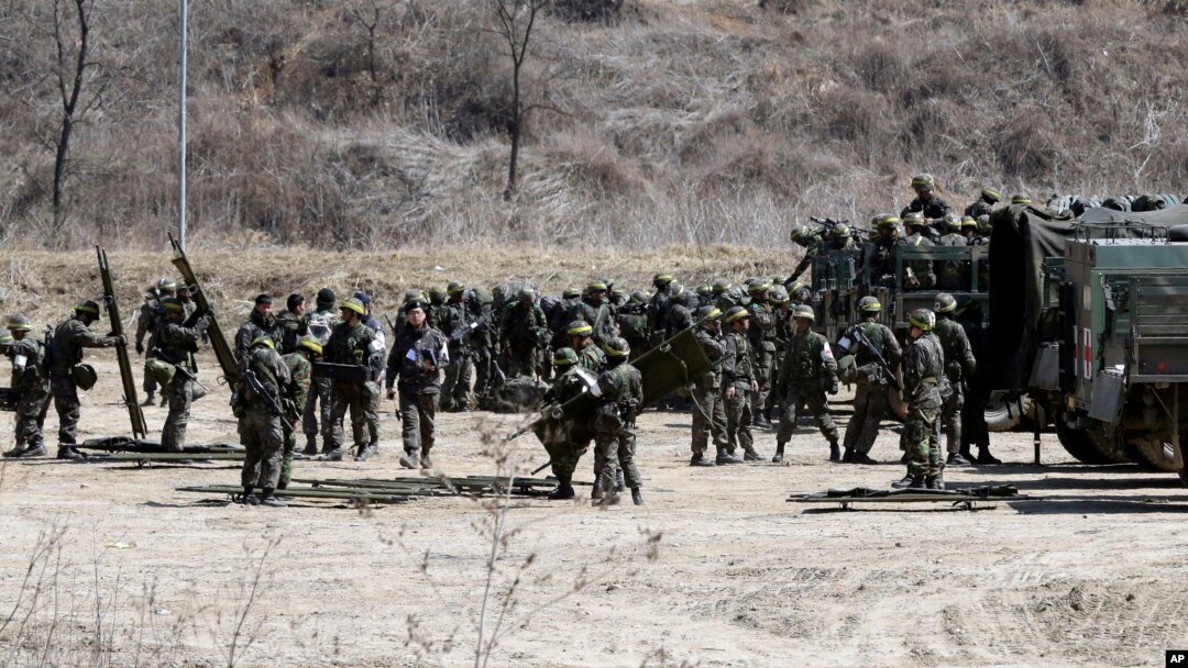 南韓軍隊亦演練防範北韓襲擊