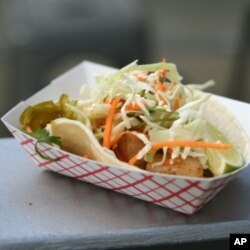 Korean tofu taco