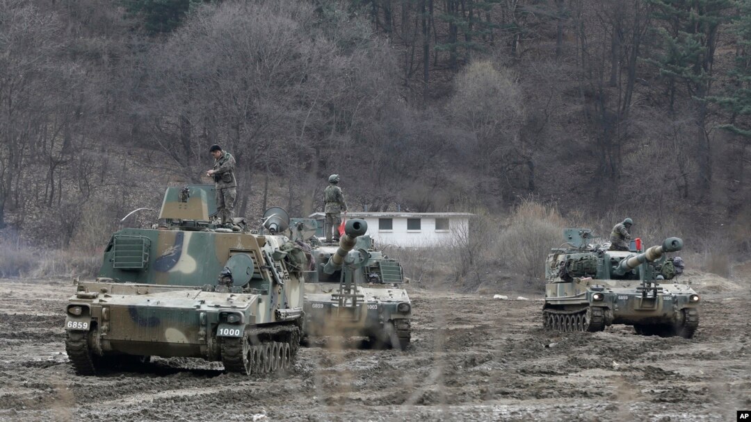 美國和南韓目前在靠近北韓邊境附近的坡州市進行年度軍事演習。