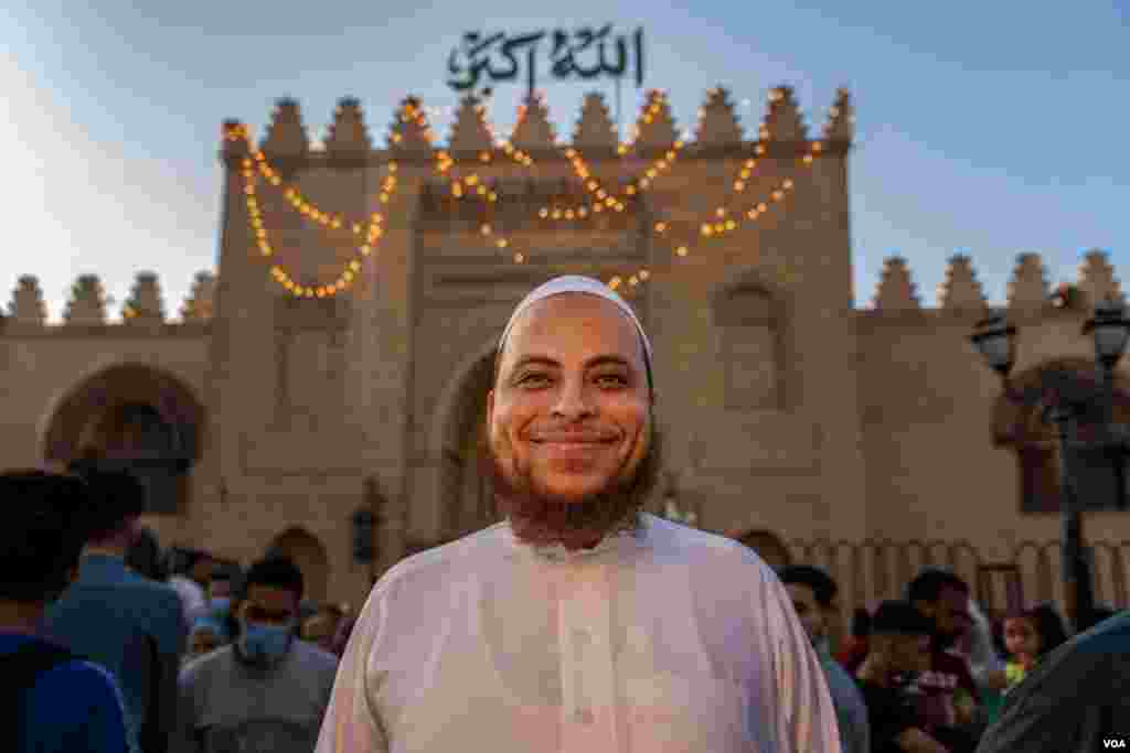 Eslam Sherbiny is among those ignoring the rules, saying he or his butcher will be more humane than official slaughterhouses. "An act of cruelty to an animal is just as horrible as an act of cruelty to a human being," he says in Cairo, July 20, 2021.