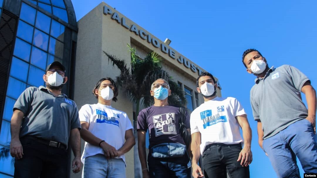 Miembros de la ONG venezolana Azul Positivo. Febrero 11, 2020. Foto: Cortesía - Equipo defensor Azul Positivo.