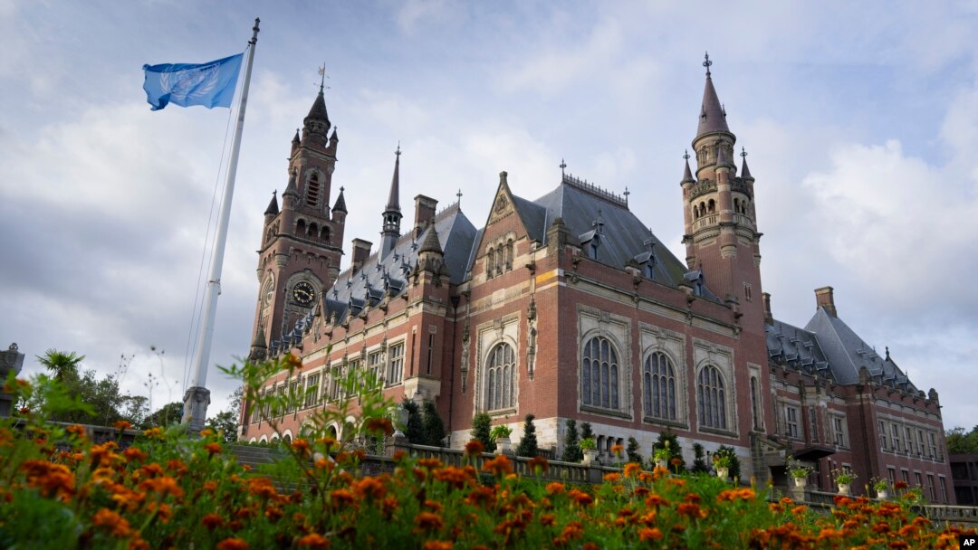 FILE - The Peace Palace, which houses the International Court of Justice in The Hague, Netherlands, shown here on Sept. 19, 2023, will be the site of a January 11 hearing on a case brought by South Africa accusing Israel of genocide in its war against Hamas in the Gaza Strip.