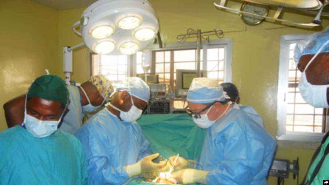 Project Hope surgical team at Liberia's Phebe Hospital in Bong County February 2012