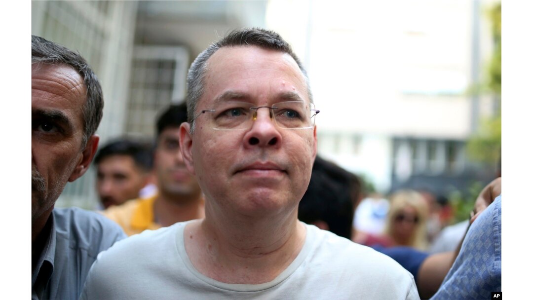 Andrew Craig Brunson, an evangelical pastor from Black Mountain, North Carolina, arrives at his house in Izmir, Turkey, July 25, 2018. An American pastor who had been jailed in Turkey for over 18 months on terror and espionage charges was recently released to house arrest.