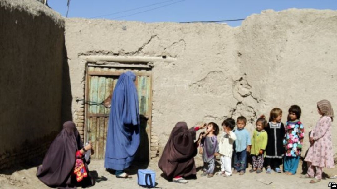While some Afghan children are being vaccinated, health workers are unable to access remote regions controlled by Islamic militants.