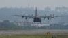 台湾一架美制C-130军机从新竹空军基地起飞。（路透社2024年5月23日）