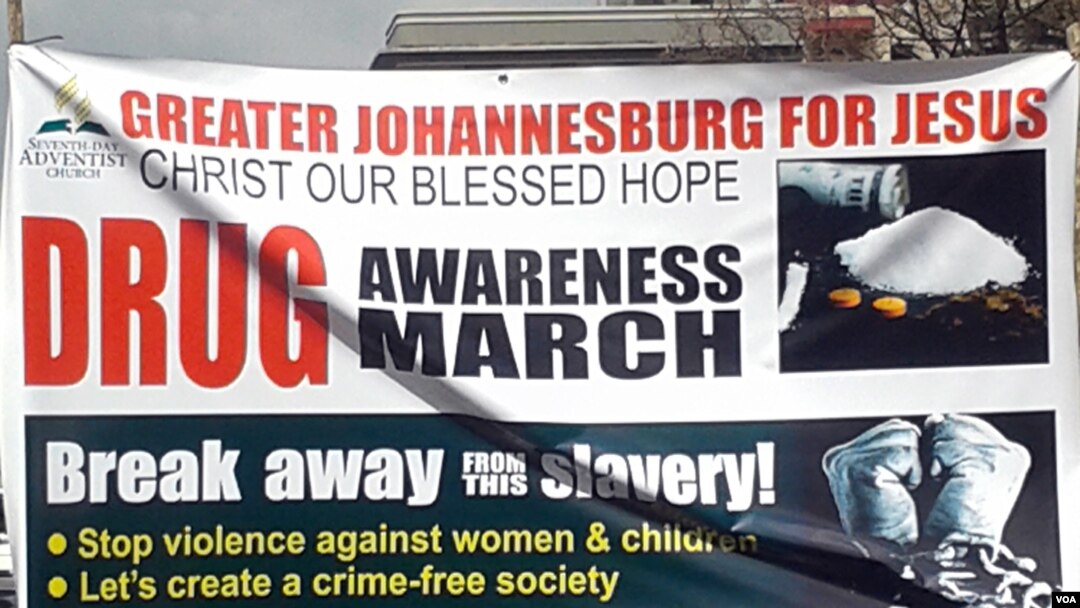 Anti-crime campaign led by the Seventh Day Adventist Church in South Africa, Sept. 6, 2015. (photo by Thuso Khumalo)