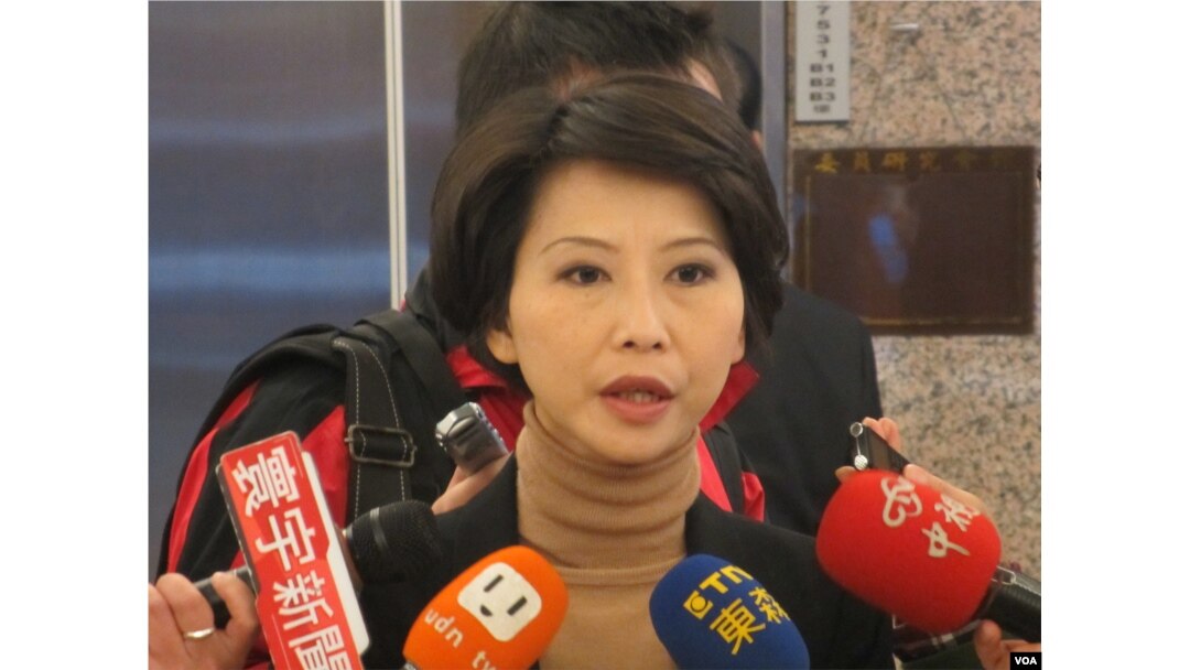 台灣在野黨民進黨立委陳亭妃（美國之音張永泰拍攝）
