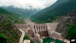 位于湄公河上游的云南省大朝山大坝。