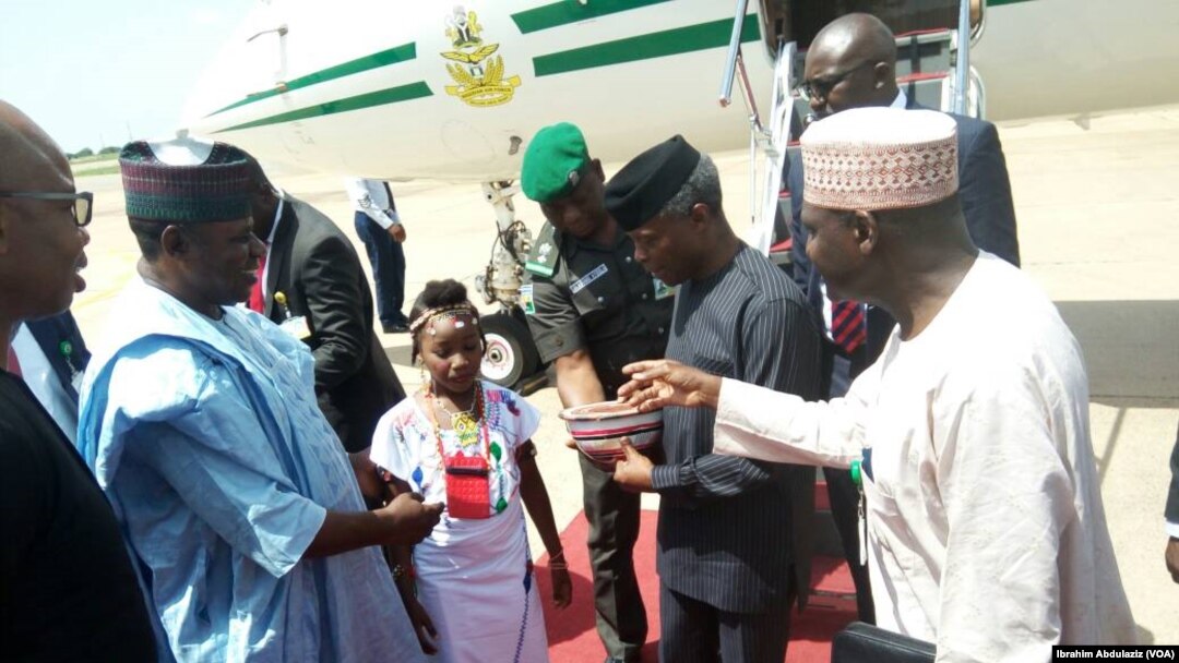 Farfesa Yemi Osinbajo mataimakin shugaban Najeriya da Injiniya Babale mataimakin gwamnan Adamawa