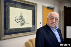 FILE - U.S. based cleric Fethullah Gulen at his home in Saylorsburg, Pennsylvania, July 29, 2016.