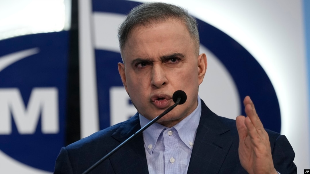 El fiscal general de Venezuela, Tarek William Saab, durante una conferencia de prensa el 18 de septiembre de 2024. 