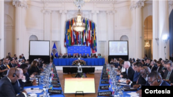 ARCHIVO - Inauguración de la 50 Asamblea General de la OEA, en la sede de la organización en Washington DC. Octubre 20 de 2020.