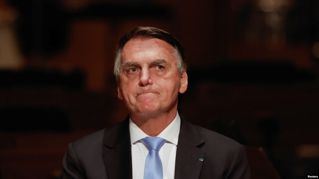 Brazil’s former President Jair Bolsonaro attends an event at the Municipal Theatre in Sao Paulo, March 25, 2024.