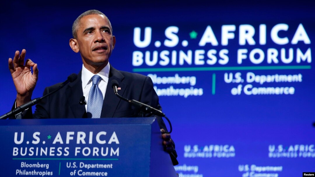 Prezident Barak Obama Vashingtonda o'tgan AQSh-Afrika sammitida, 5-avgust, 2014-yil.