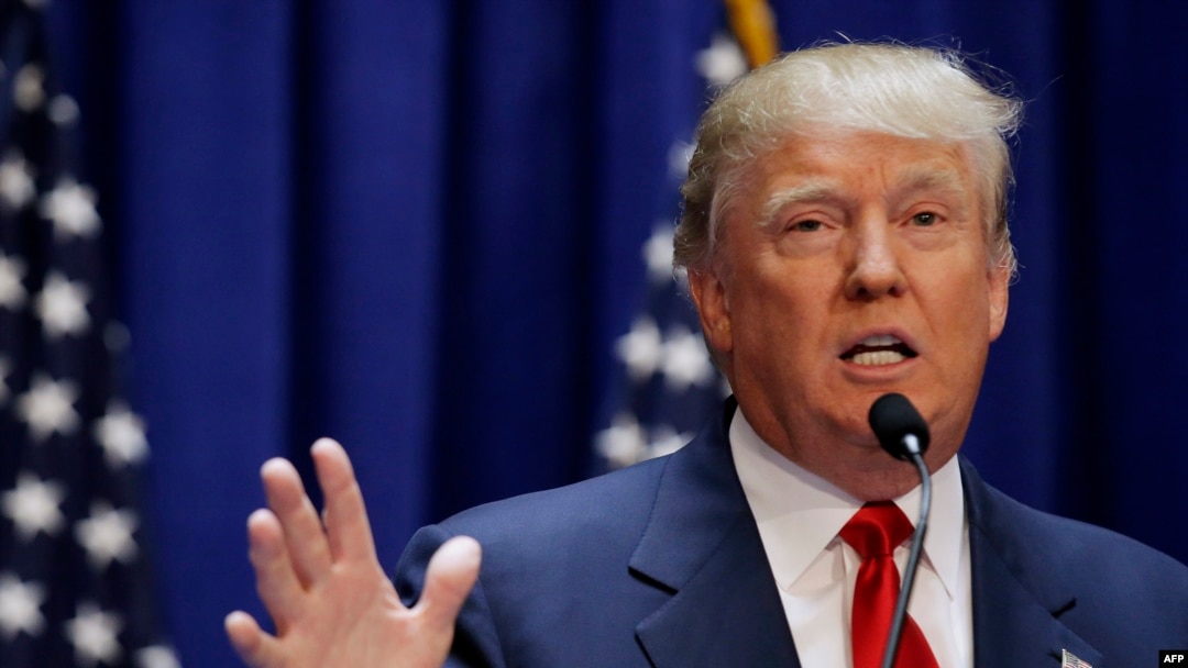 FILE - U.S. Republican presidential candidate, real estate mogul and TV personality Donald Trump has angered Latinos and others with remarks disparaging Hispanics.