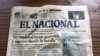 Última edición del diario venezolano El Nacional de diciembre de 2018, en Caracas. Imagen del 15 de mayo de 2021. [Foto: VOA/Álvaro Algarra]