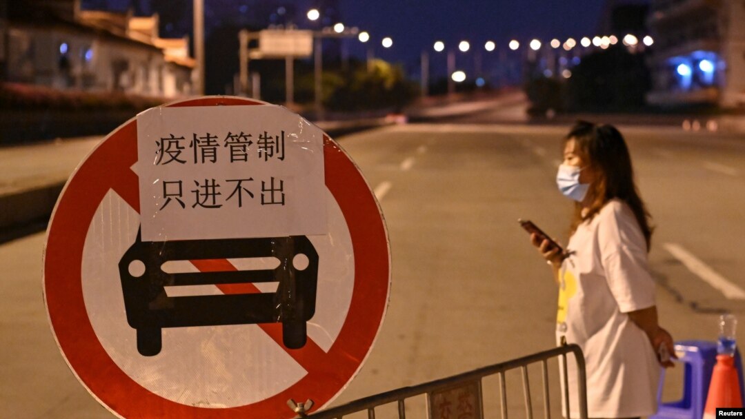 因新冠疫情廣東省廣州市芳村的交通受到管制。 （2021年6月4日）