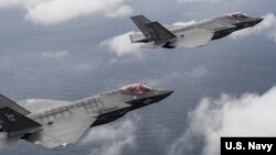 美国的F35C闪电II型联合攻击机（美国海军提供）