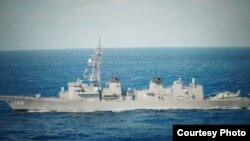 日本海上自衛隊護衛艦“稻妻號”正準備參加美國3艘核航母即將開始在西太平洋的軍演 (資料照-日本海上自衛隊)