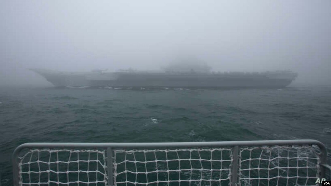 2019年4月23日，中國海軍的“遼寧號”航母在青島海域參加紀念海軍成立70週年的海上閱兵儀式。