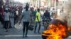Manifestantes protestan contra el presidente de Haití, Jovenel Moise, en Puerto Príncipe el 7 de febrero de 2021.