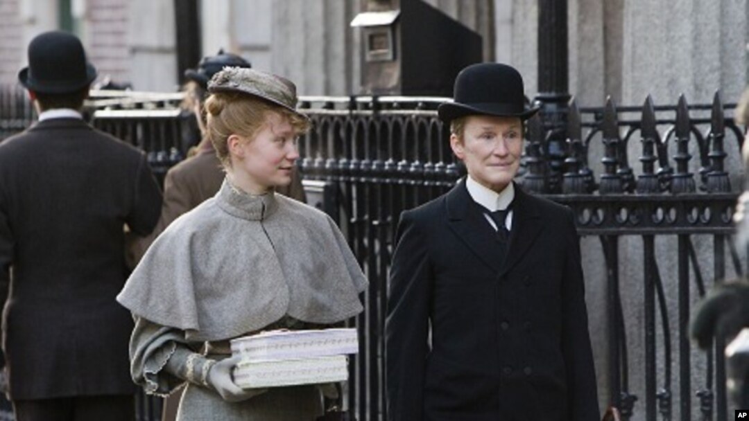 Mia Wasikowska, left, and Glenn Close in "Albert Nobbs"