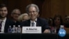 FILE - Michael Pack at his confirmation hearing to lead USAGM, Sept. 19, 2019. 