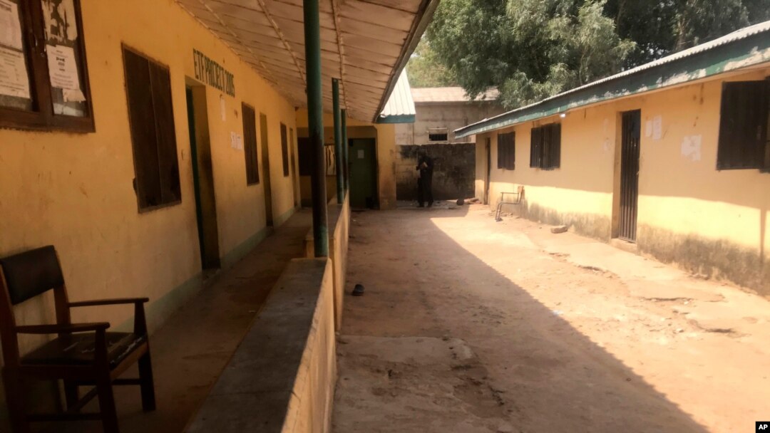 The empty Federal College of Forestry Mechanization school, following an attacked by gunmen in Afaka Nigeria, March 12. 2021.