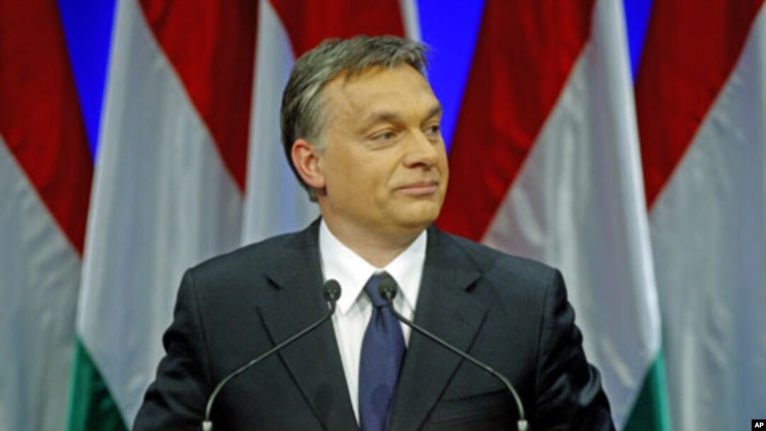 Hungarian Prime Minister Viktor Orban presents his annual state-of-the-nation speech in Budapest, February 7, 2012.