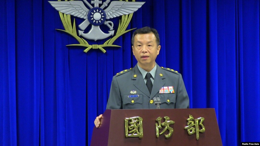 台灣國防部發言人陳中吉（資料圖）。