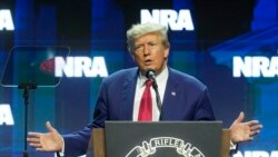 共和黨總統候選人特朗普在2024年5月18日出席美國全國步槍協會(NRA)的活動並發表演説。