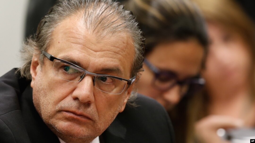 Former Petrobras executive Pedro Barusco listens to a question during his testimony at the Parliamentary Commission of Enquiry of the Chamber of Deputies in Brasilia, Brazil, March 10, 2015.